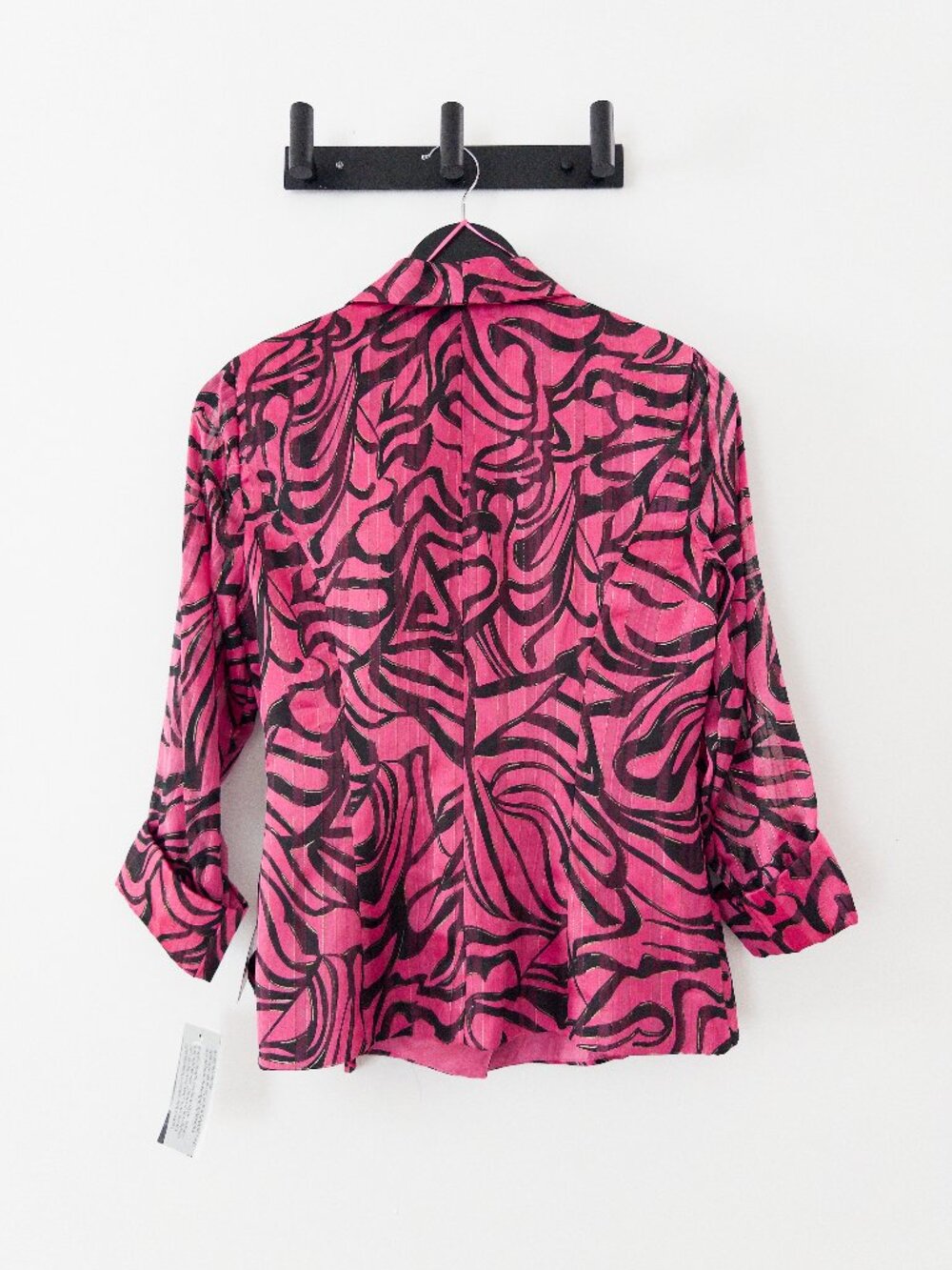 Alex Evenings Women's Printed Side-Tie Blouse Size S L - Picture 4 of 10